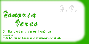 honoria veres business card